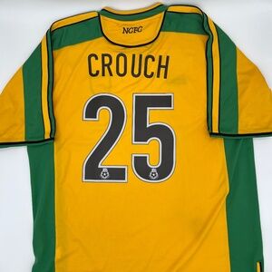 Crouch #25 Norwich City 2003/2004 Home ORIGINAL Xara Soccer Jersey (XXL)